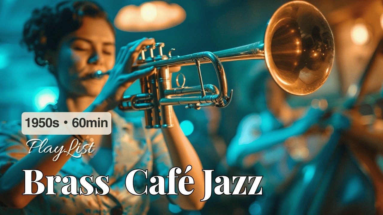 Brass Café Jazz – Warm Vintage Swing | 60min • for Work & Focus (1950s)