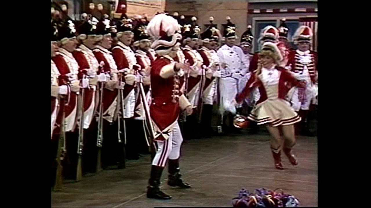 Karneval in Köln 1985 - Rote Funken, Tanzpaar & Tanz des Korps -