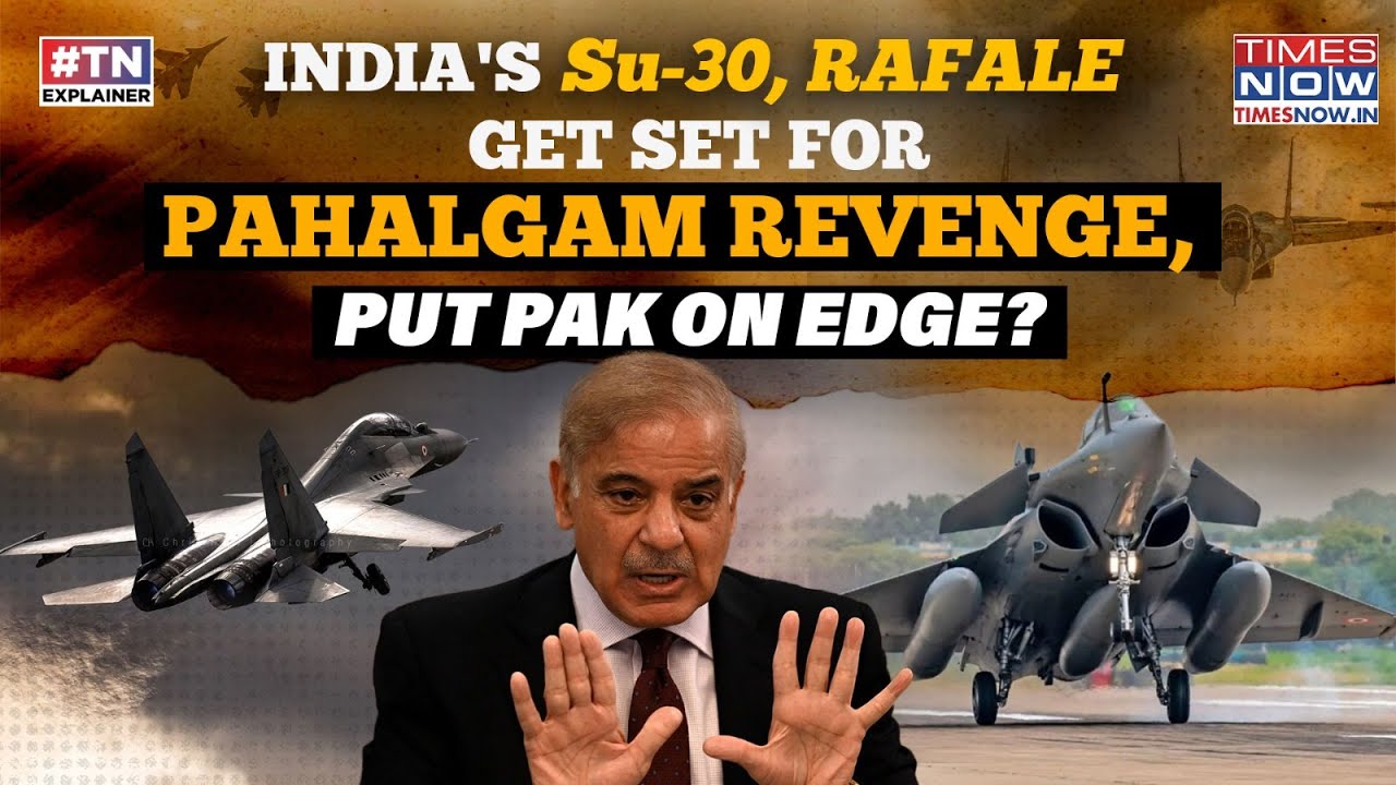 Pahalgam: Pakistan On Edge As India's Su-30, Rafale Jets Raring To Go & Avenge Grisly Attack? Watch