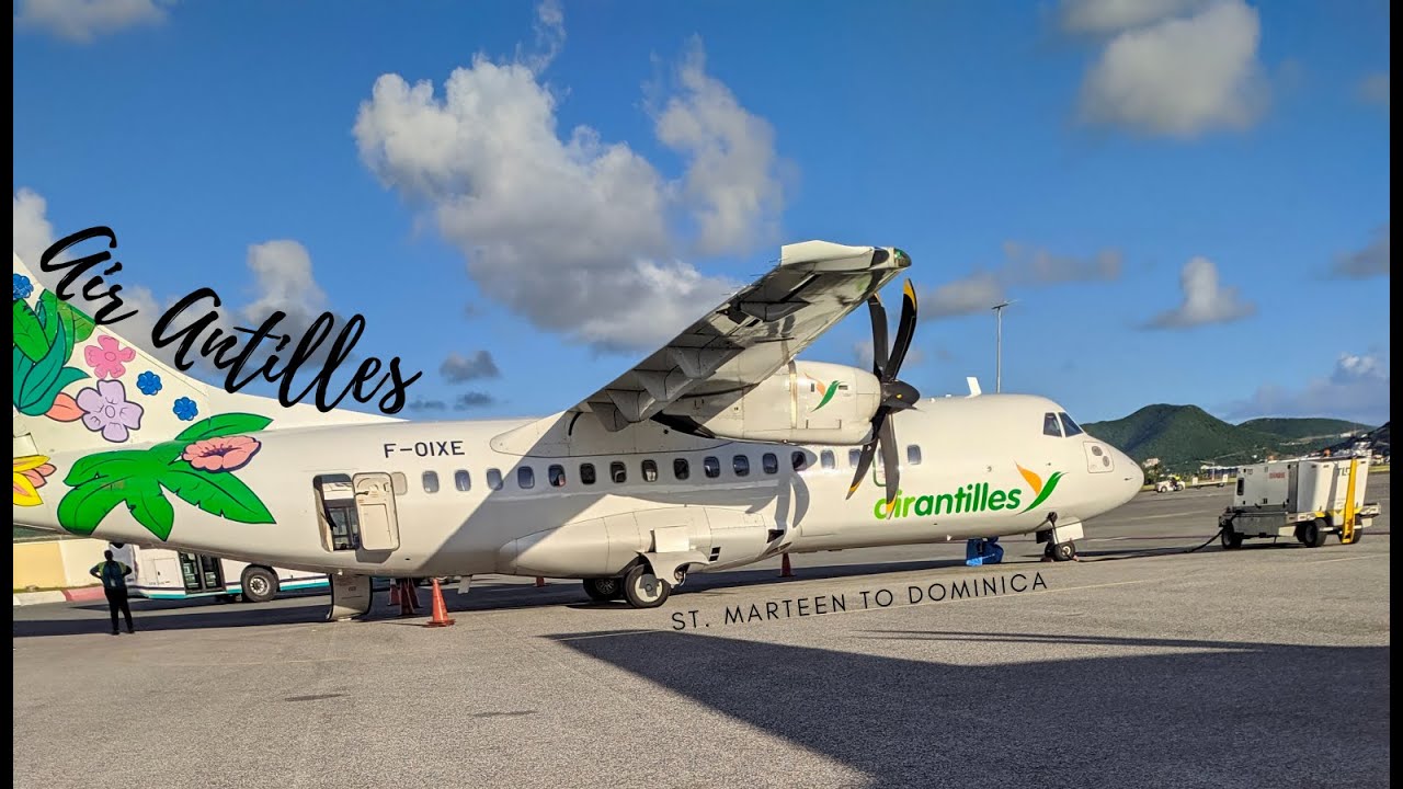 Winair-Air Antilles| ATR 42-600 | St. Maarten - Dominica | Merry Christmas!!