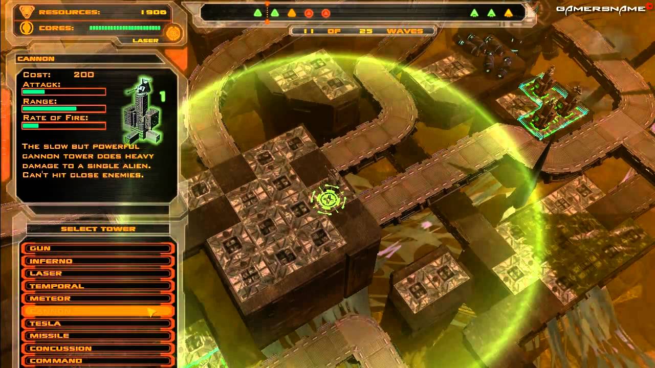 Defense Grid Mission 18 Walkthrough - Waste Disposal HD Gold