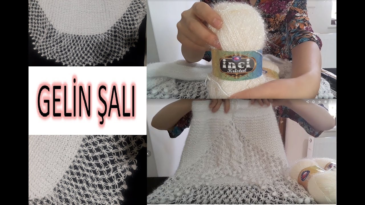 GELİN ŞALI YAPIYORUZ ( Çeyizlik Gelin Şalı ) // Bride #reklam