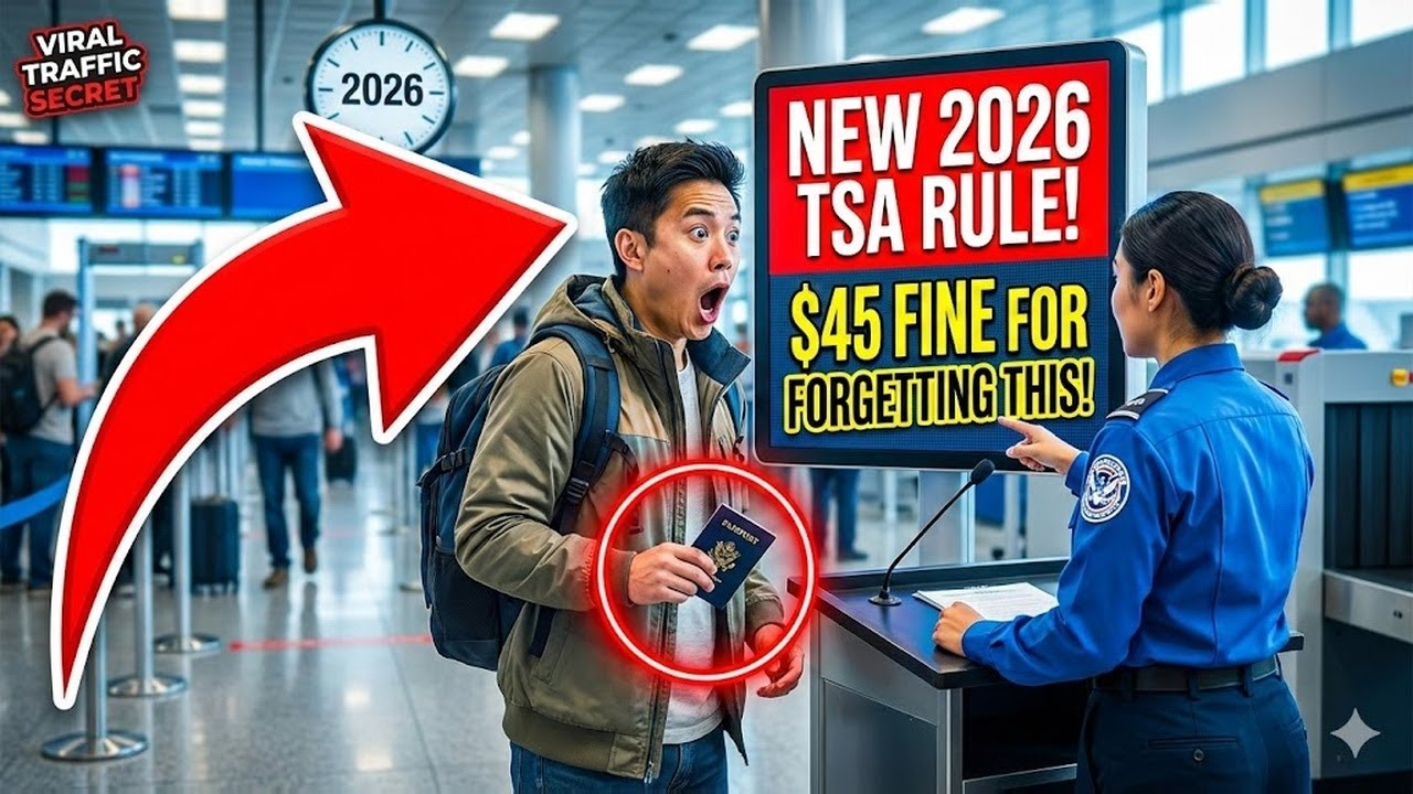 TSA is Charging $45 if You Forget This ONE Document New 2026 Rule
