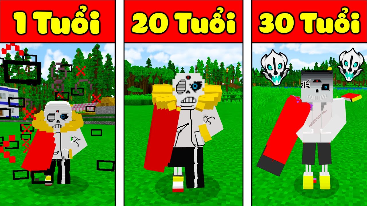 Minecraft, Nhưng JayGray Sáng Tạo Gia Đình Omnipotent Sans Quyền Năng Cực Mạnh*Sans Mạnh Nhất Vũ Trụ