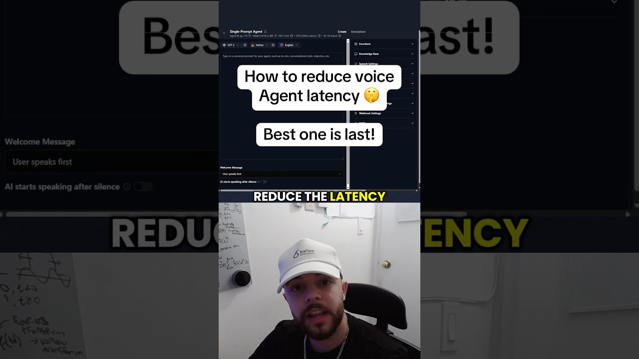 Best ways to reduce voice agent latency 🤫 #ai #automation #retellai #aivoice #AI #chatgpt
