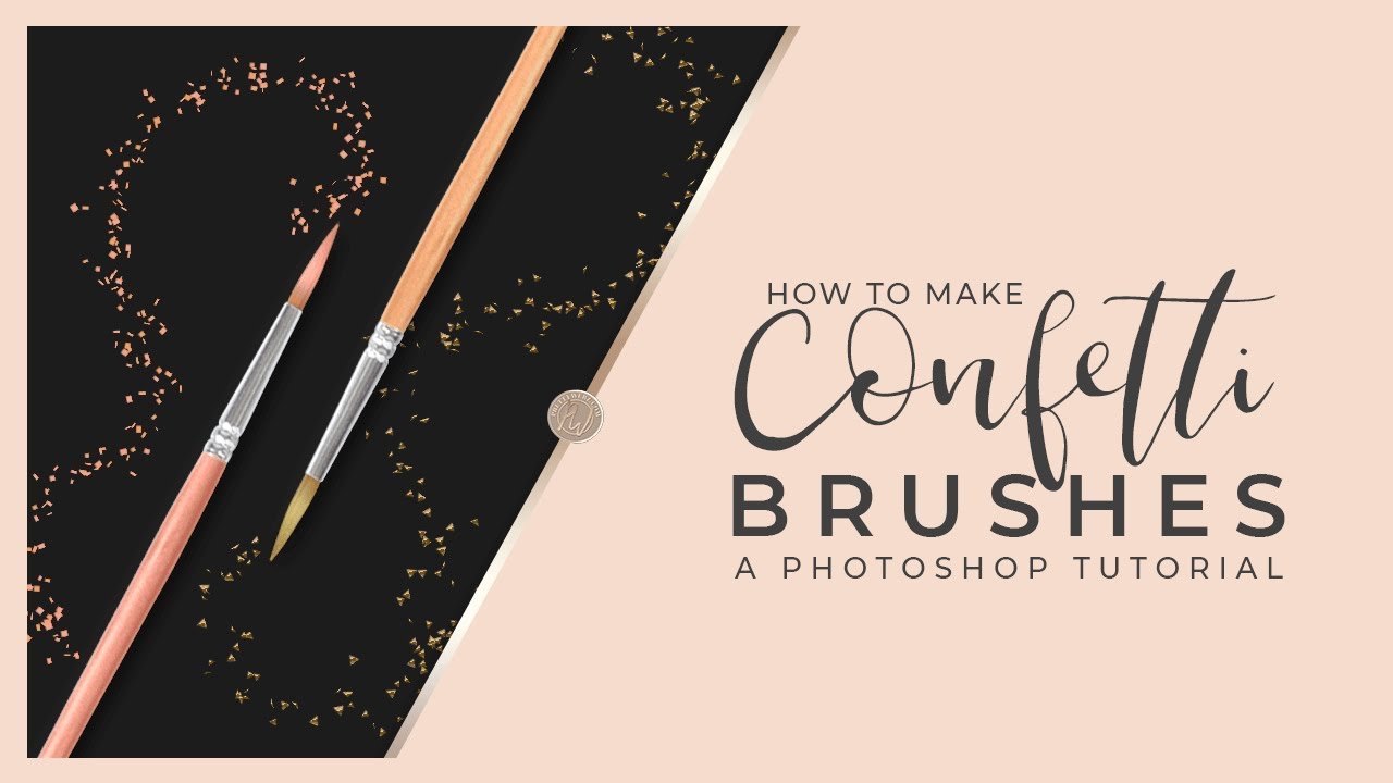 Кисть с блестками и кисть с конфетти в Photoshop