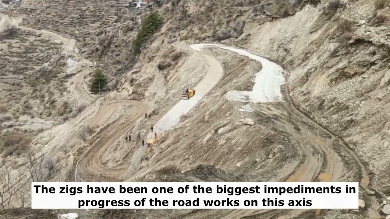 Karmyogis of BRO Projects Hirak improving the Road Bends at Chiyalekh on Lipulekh Axis.