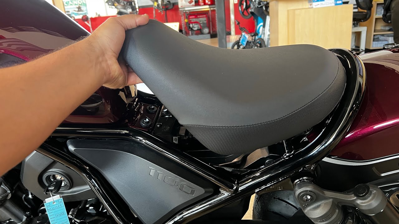 How to open the seat on a 2022 Honda rebel 1100