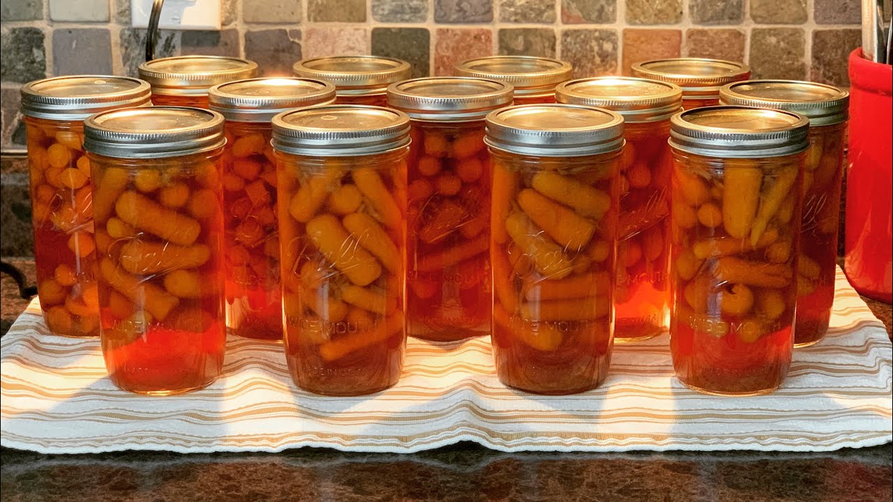 Rebel Canning Baby Carrots in Onion Soup Broth