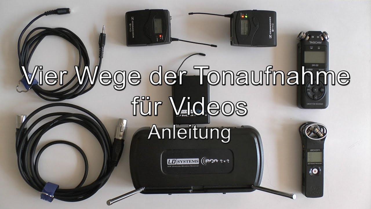 Anleitung: Vier Wege der Tonaufnahme für Videos