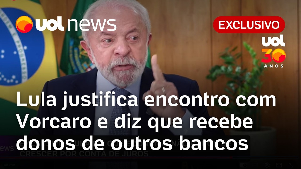 Lula explica encontro com Vorcaro e diz que recebe donos de outros bancos: 'Rui Costa conhecia ele'