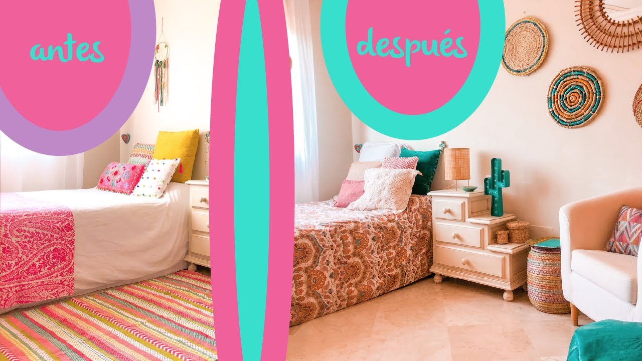💚ANTES Y DESPUÉS de mi habitación 💚 @cientounlunares