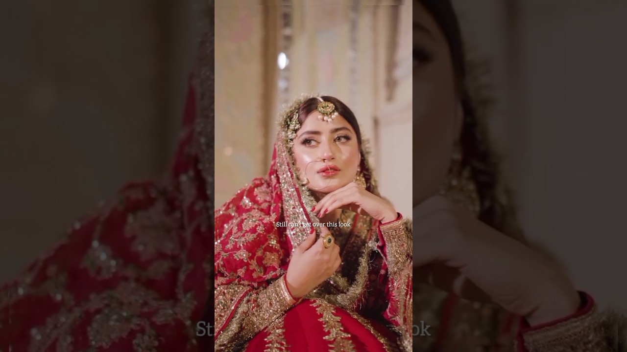 Best Pakistani Bridal Look!!! #sajalaly #bridalmakeup #sajalali #shortsfeed #viral #shorts #bridal