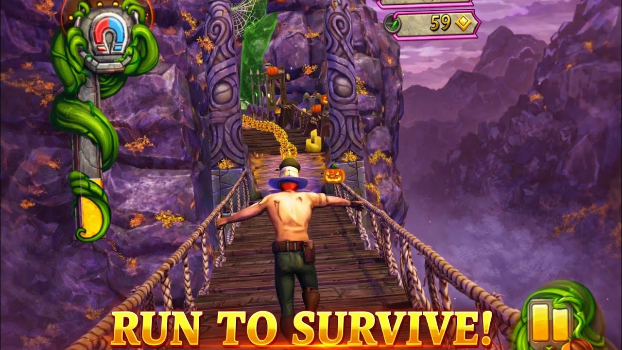 🤯Spooky Island till death😱 temple run 2 gameplay
