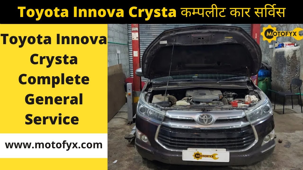 Toyota Innova Crysta Service By MotoFyx | Expert Technicians | Genuine Spares | Live Updates