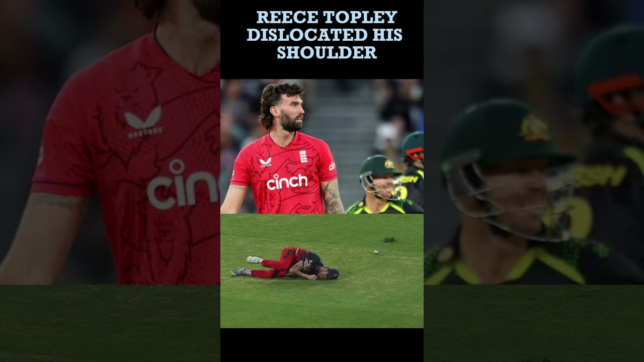 REECE TOPLEY DISLOCATED HIS SHOULDER #Ipl #rcb #bcci #england #englandcricket