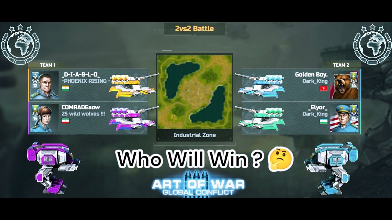 art of war 3 || hard battle 2vs2 | art of war 3 good play | #Chitahaow3