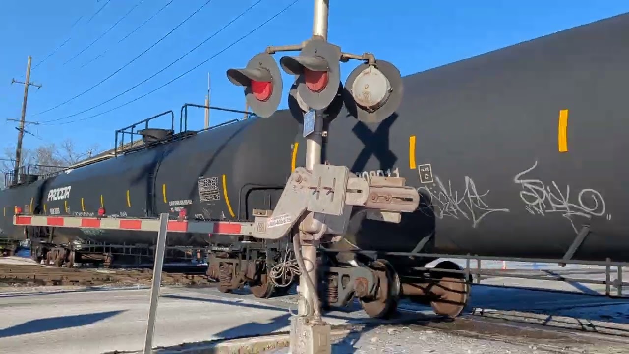Northbound CN manifest on the Leightion sub at west chicago with two cool Locomotives 