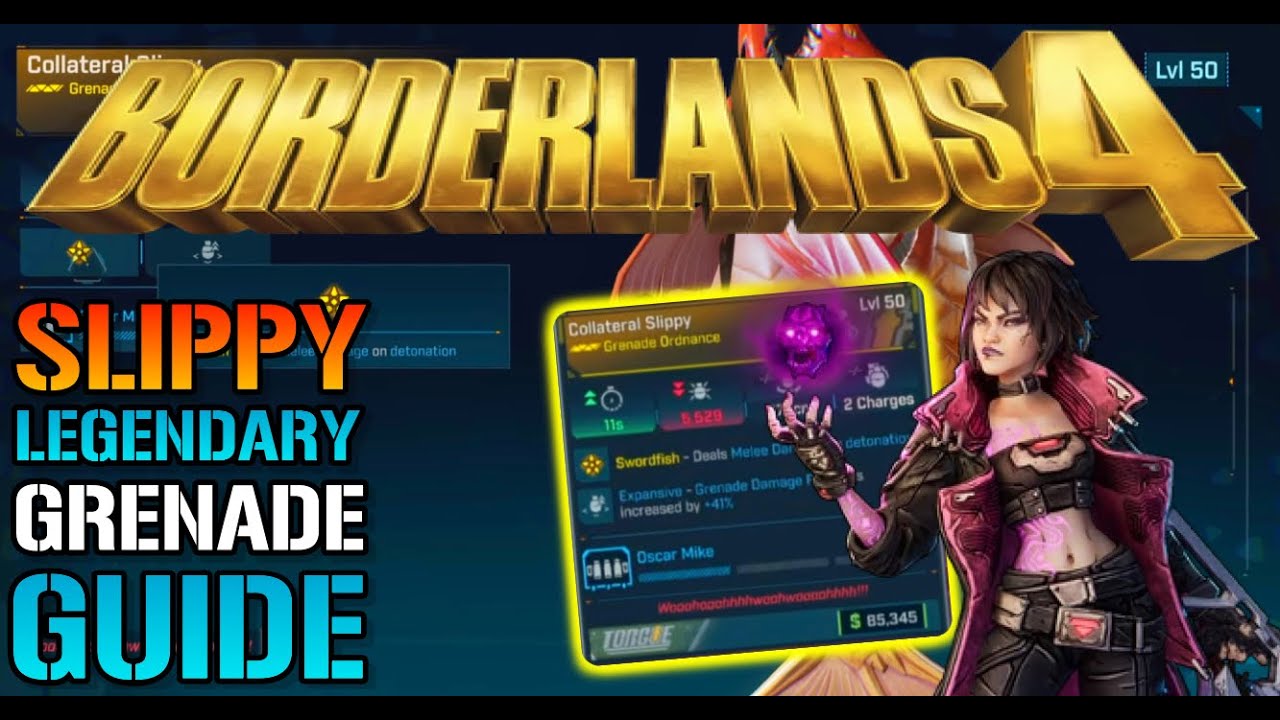 Borderlands 4: Легендарная граната «Slippy» просто потрясающая! Как получить её СЕГОДНЯ (Руководс...
