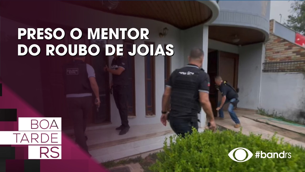 Preso o mentor do roubo de joias