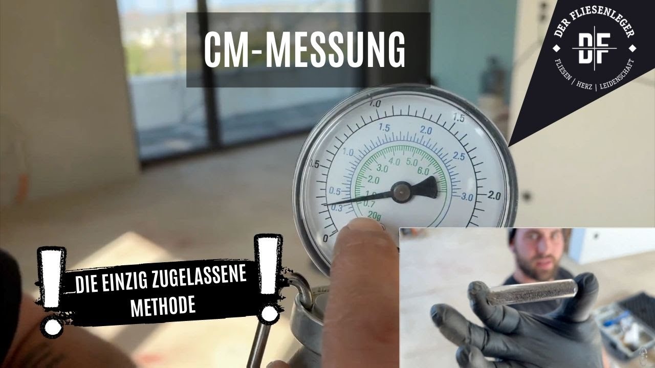 RESTFEUCHTE im ESTRICH ermitteln - CM Messung -  Wie wirds gemacht?