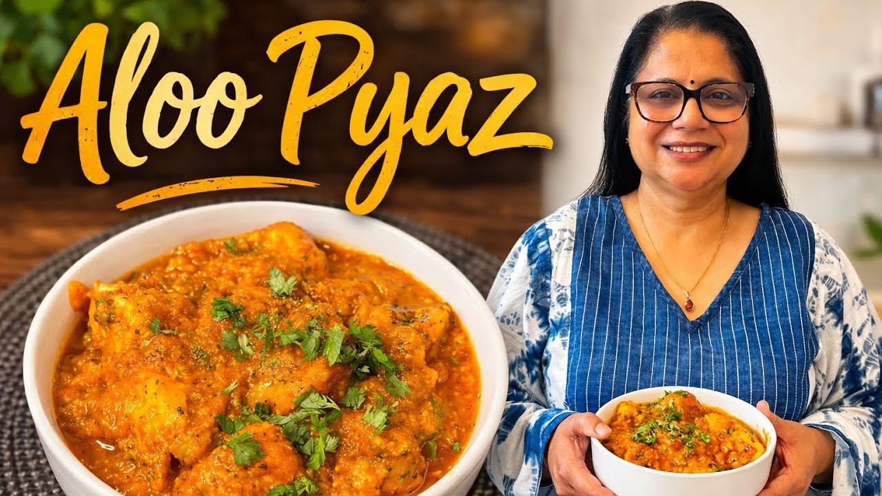 Dhaba Style Aloo Pyaz Sabzi | Easy & Tasty Potato Onion Curry Recipe