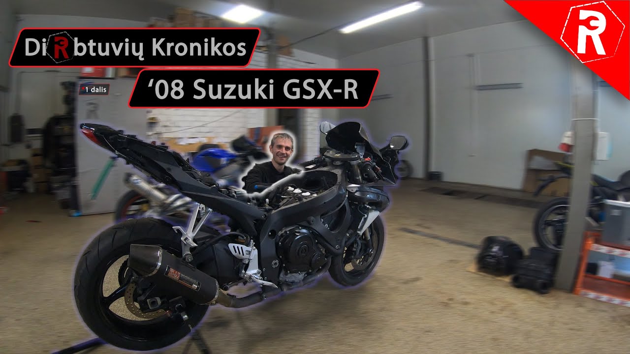 ✌️🇺🇦 - Suzuki GSXR remontas *guoliai *amortizatoriai *voztuvu tarpai **1