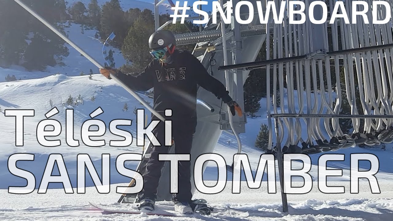 Comment prendre un téléski en snowboard SANS TOMBER