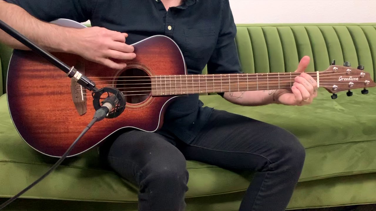 Breedlove Organic Wildwood Concert CE Whiskey Burst Demo