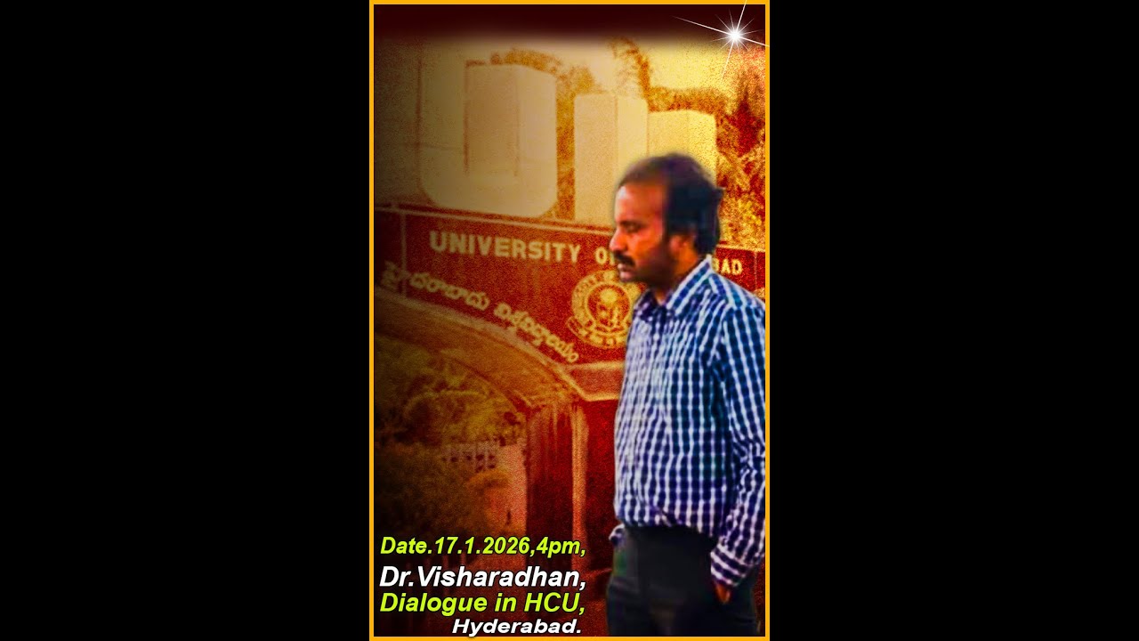 🔴LIVE డా.విశారదన్ మహారాజ్  డైలాగ్ డైనమైట్ ,హైదరాబాద్ యూనివర్సిటీ లో ..|| #90percentpeopletv