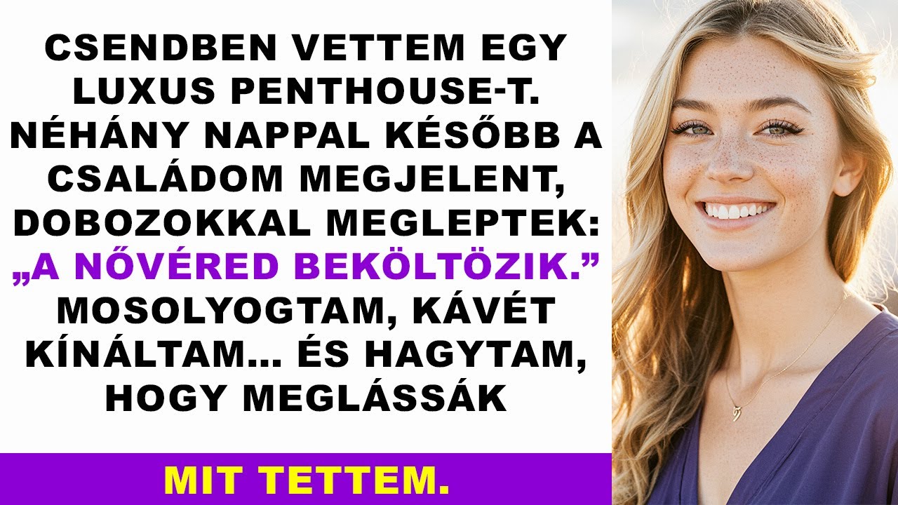 A szüleim beköltöztették volna a nővéremet az új penthouse-omba… míg meg nem látták, mit tettem.