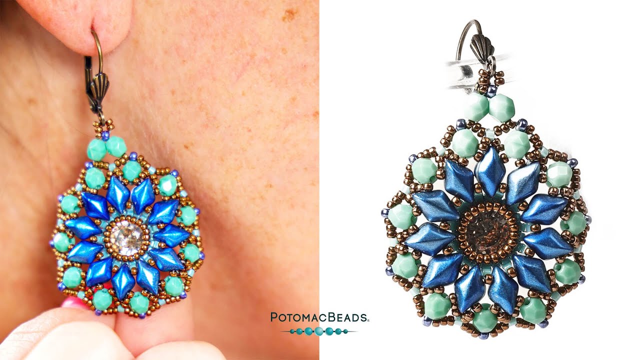 Spunky Earrings - DIY Jewelry Making Tutorial by PotomacBeads