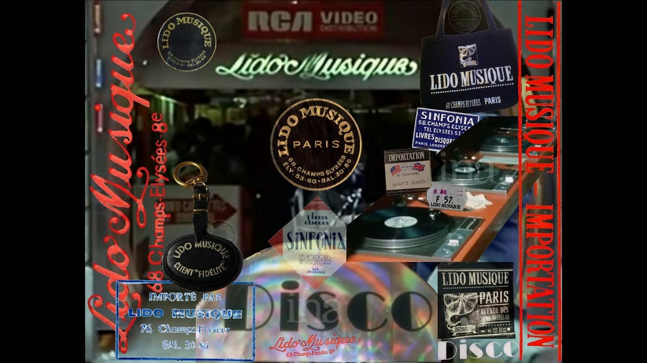 Le magasin Lido Musique de 1970 à 1974 (Images rares).