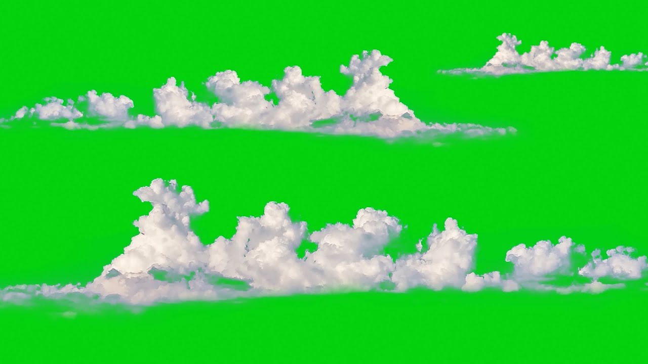 Cloud Flying In Sky On Green Screen | Fly Cloud Chroma Key 4K FREE DOWNLOAD