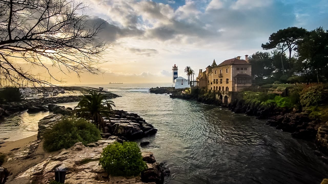 um Amanhecer em Cascais, Portugal.