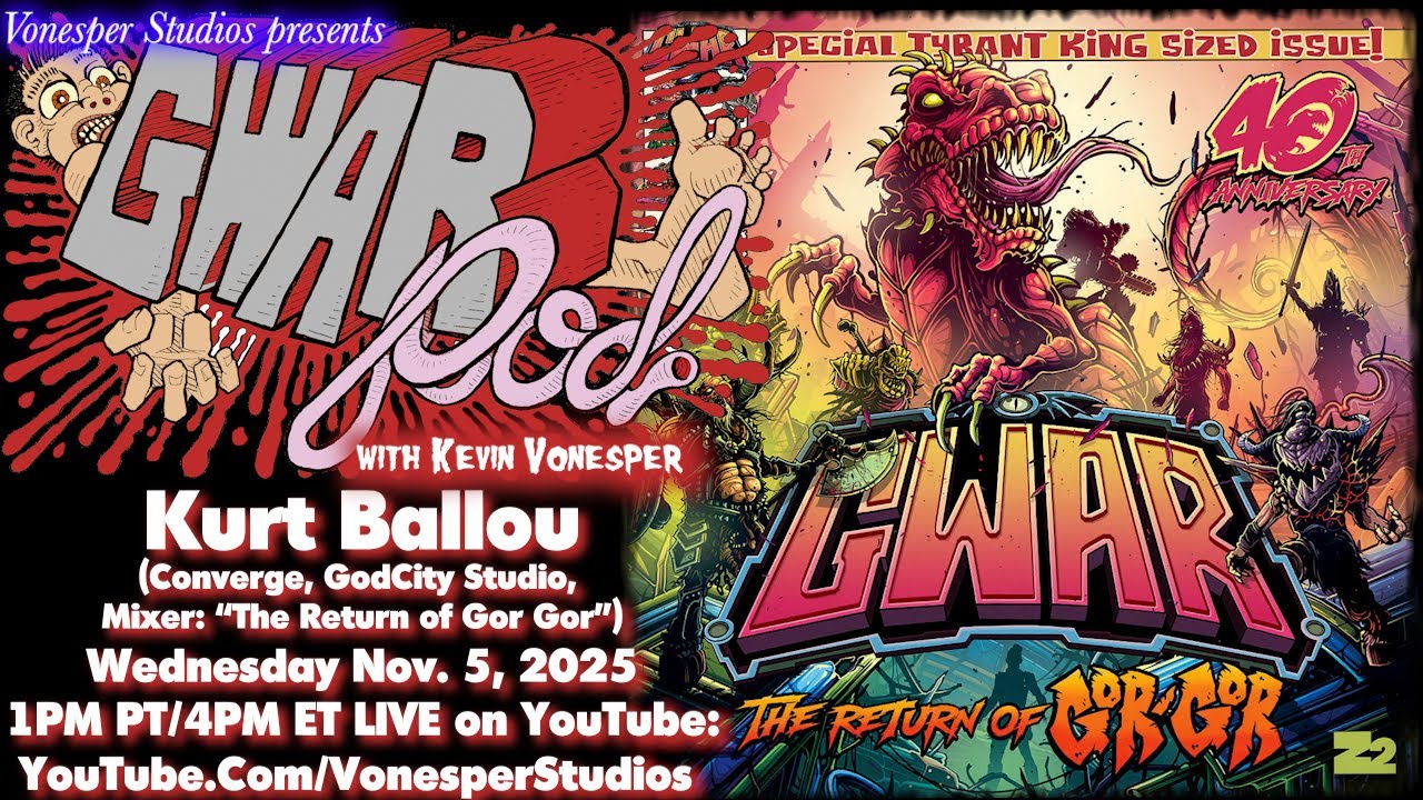 GWARPod 050: Kurt Ballou (Converge, GodCity Studio, Mixer: 