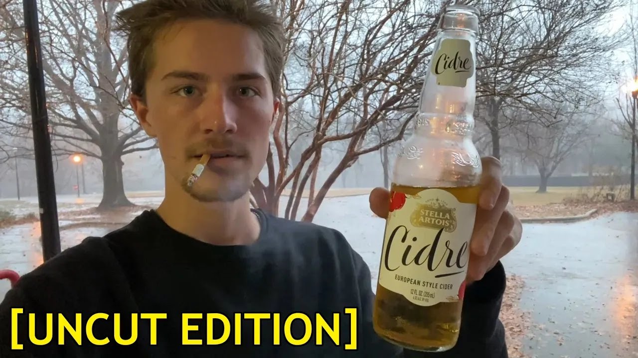 Day Drinking and Smoking Cigarettes at a Public Park at 3pm on a Rainy Day [UNCUT]
