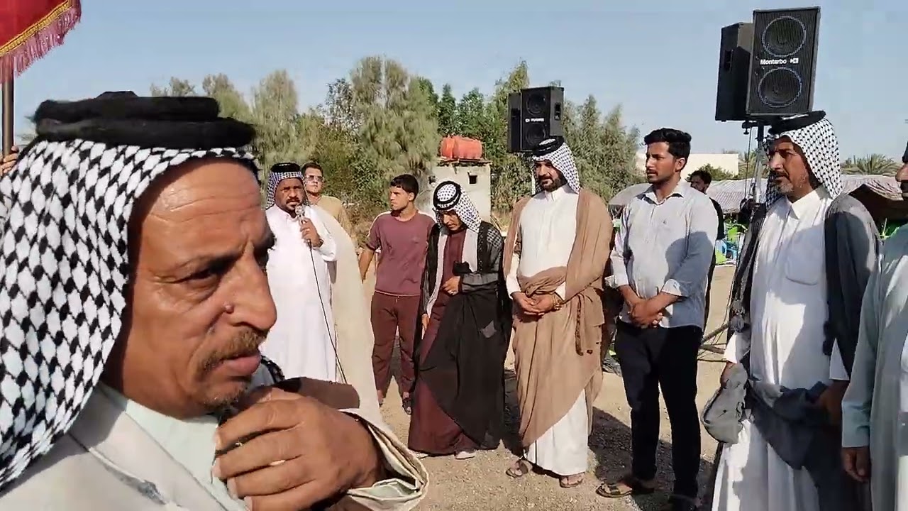 حضور شيخ البوسمندر غازي محسن الشلال فاتحه الشيخ بزون الفتلاوي ناحية الشوملي 