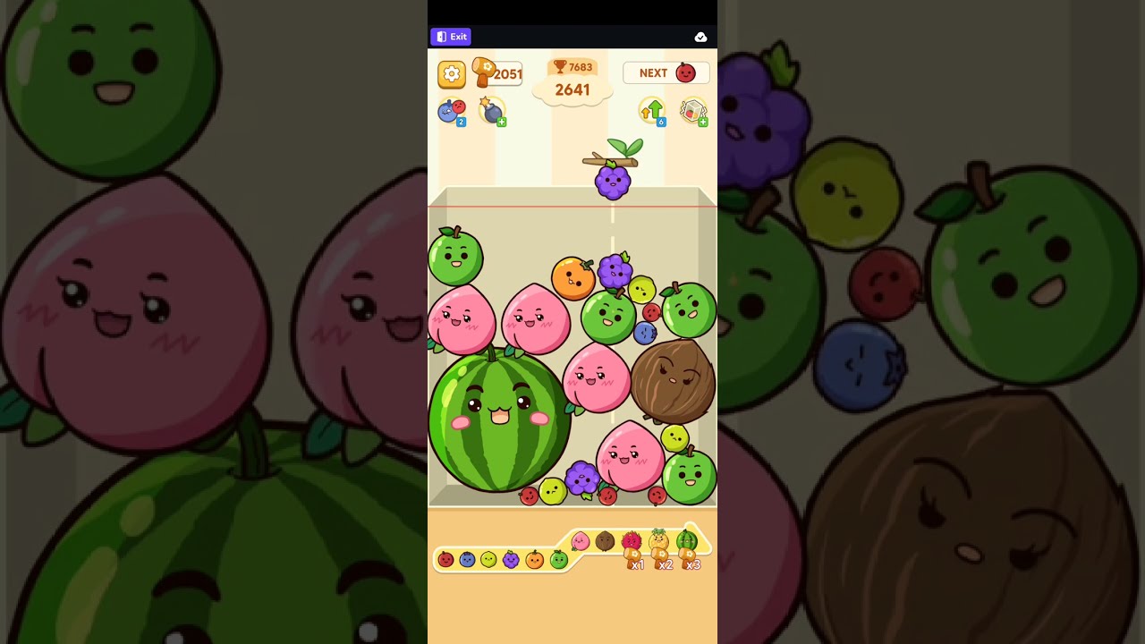 FRUIT MERGE JUICY DROP GAME | CHAP 53 🍉