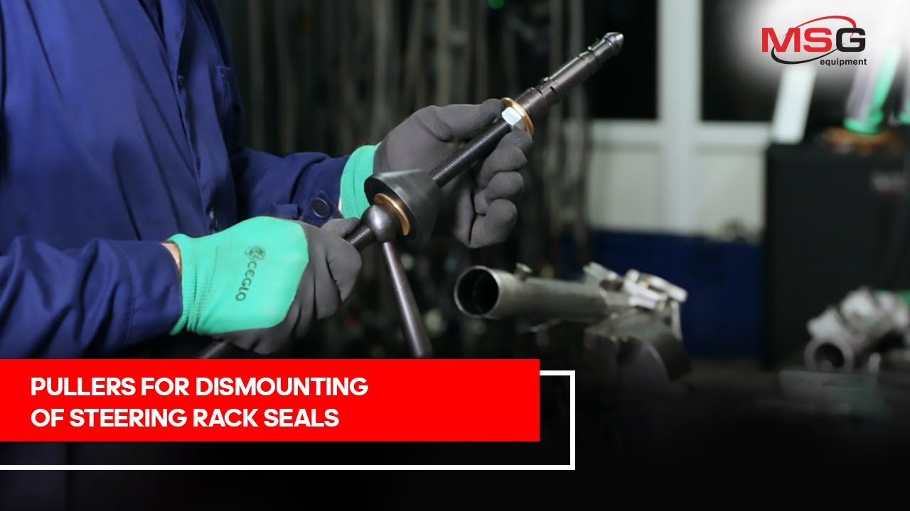 Pullers for dismounting of steering rack seals