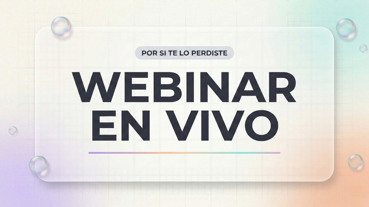 WEBINAR EN VIVO (REPLAY) | Por si te lo perdiste 🦋