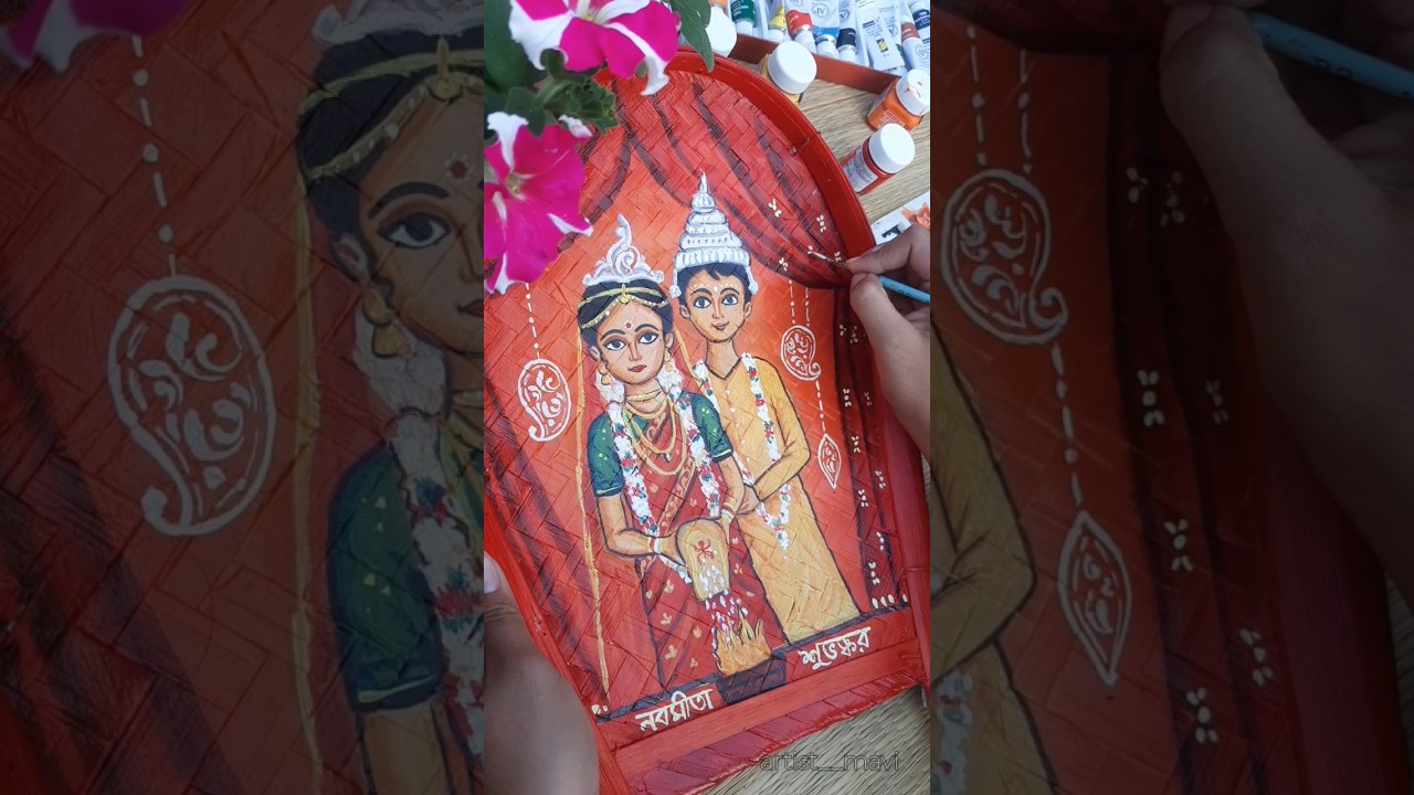Khoidaan kulo painting 🖌️🎨 #youtubeshorts #kulopainting #wedding #ytshorts #bengali