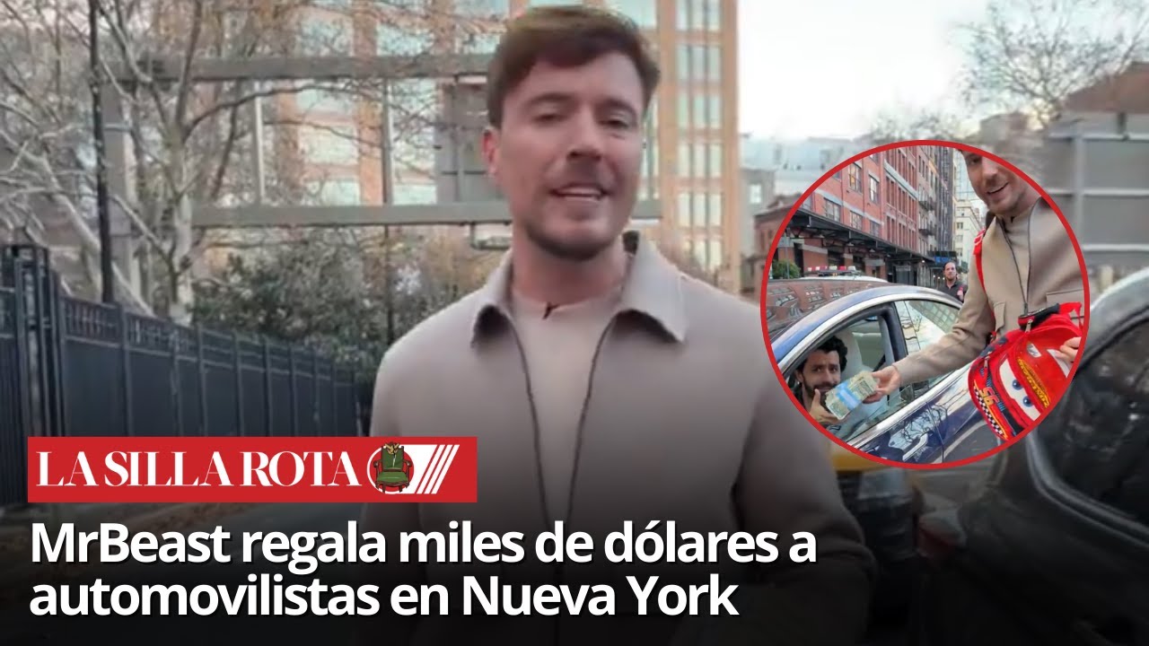 MrBeast regala dinero en pleno tr&aacute;fico de Nueva York: as&iacute; reaccionaron los automovilistas