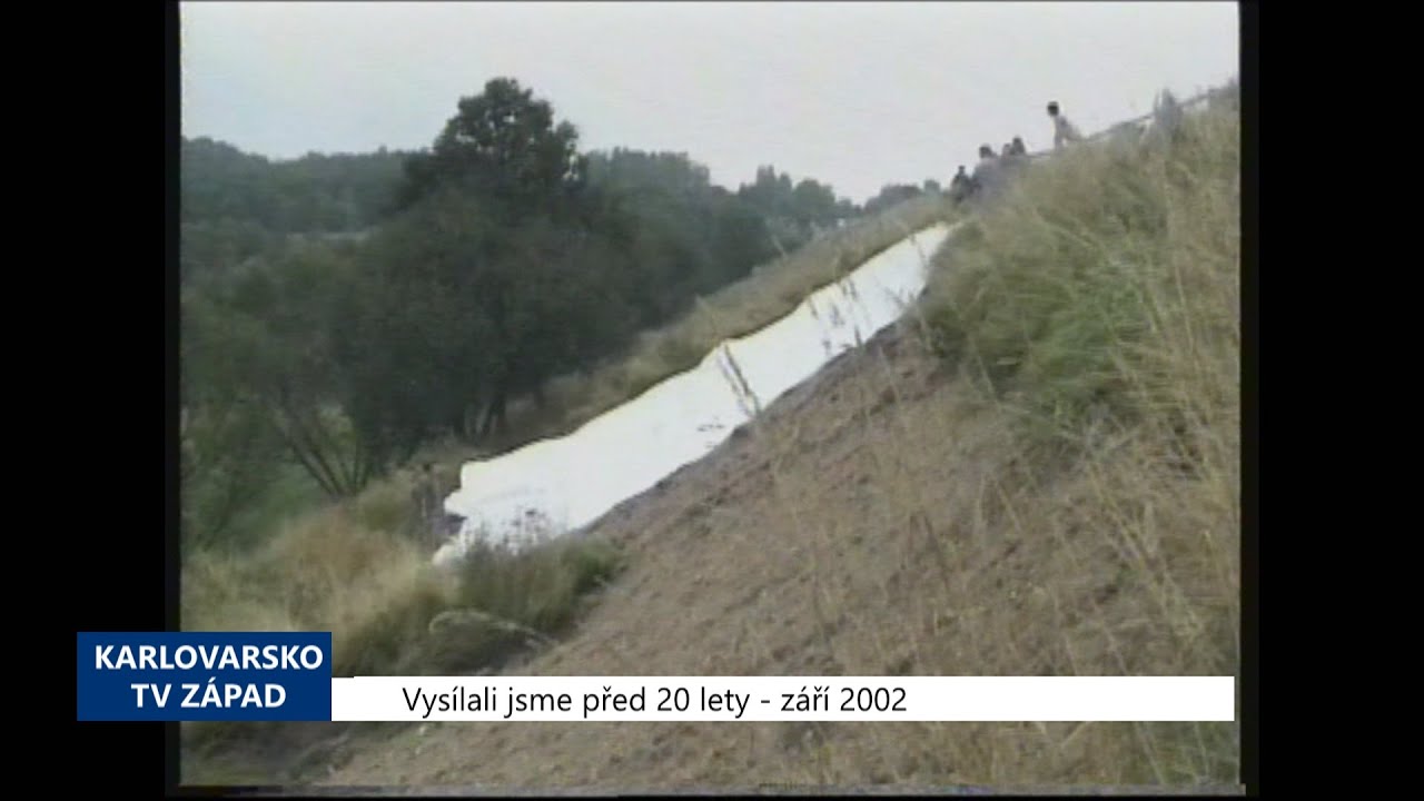 2002 – Cheb: Sesuv hráze Jesenice není nebezpečný (TV Západ)