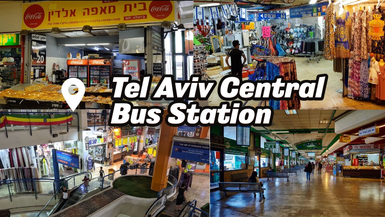 Tel Aviv Central Bus Station Tour - EAT, SHOP, GO!  - One of the LARGEST Bus Stations in the WORLD!!