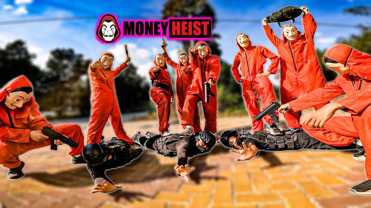 PARKOUR MONEY HEIST Escape POLICE Action Story 1 ( bella ciao remix ) 1 hour