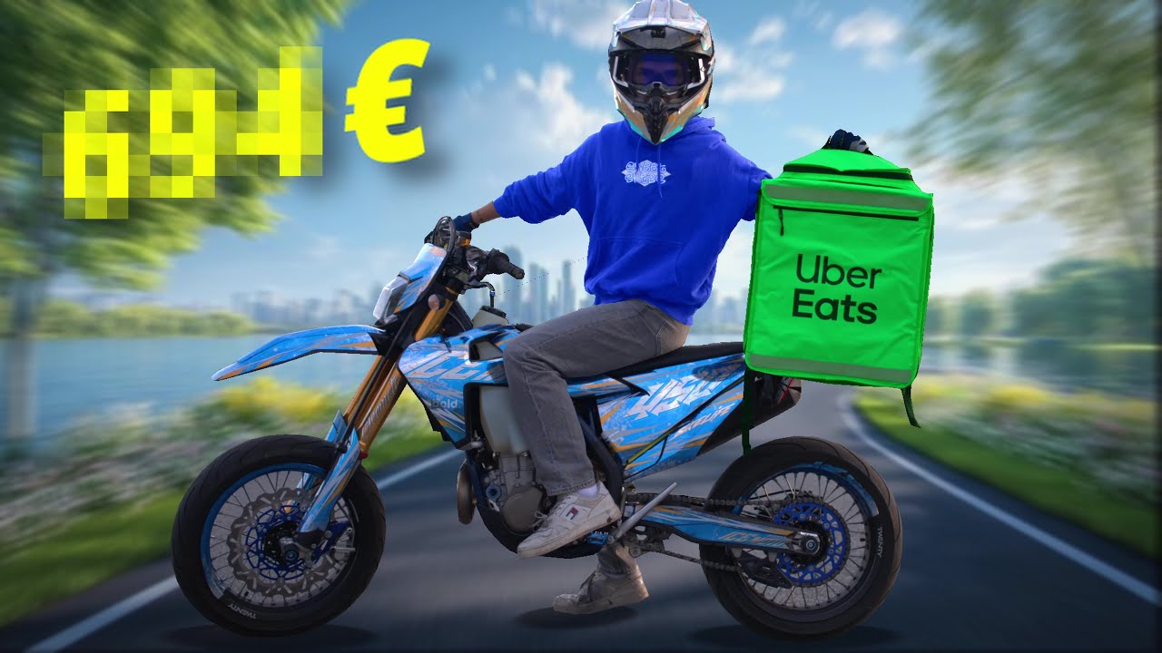 Uber Eats на моем супермото