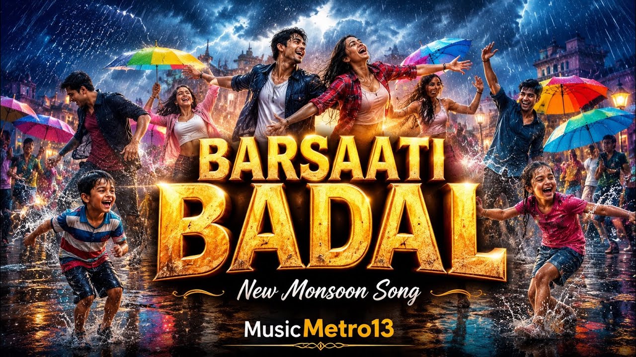 BARSAATI BADAL 🌧️ | New Monsoon Song 2026 | Rain Song for Family | Rain Dance Song | MusicMetro13