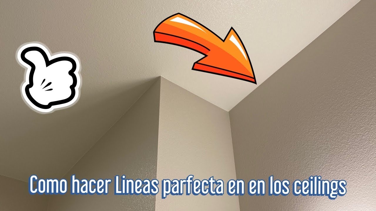 Como pintar techos (ceilings) perfectos.  te muestro como yo lo hago