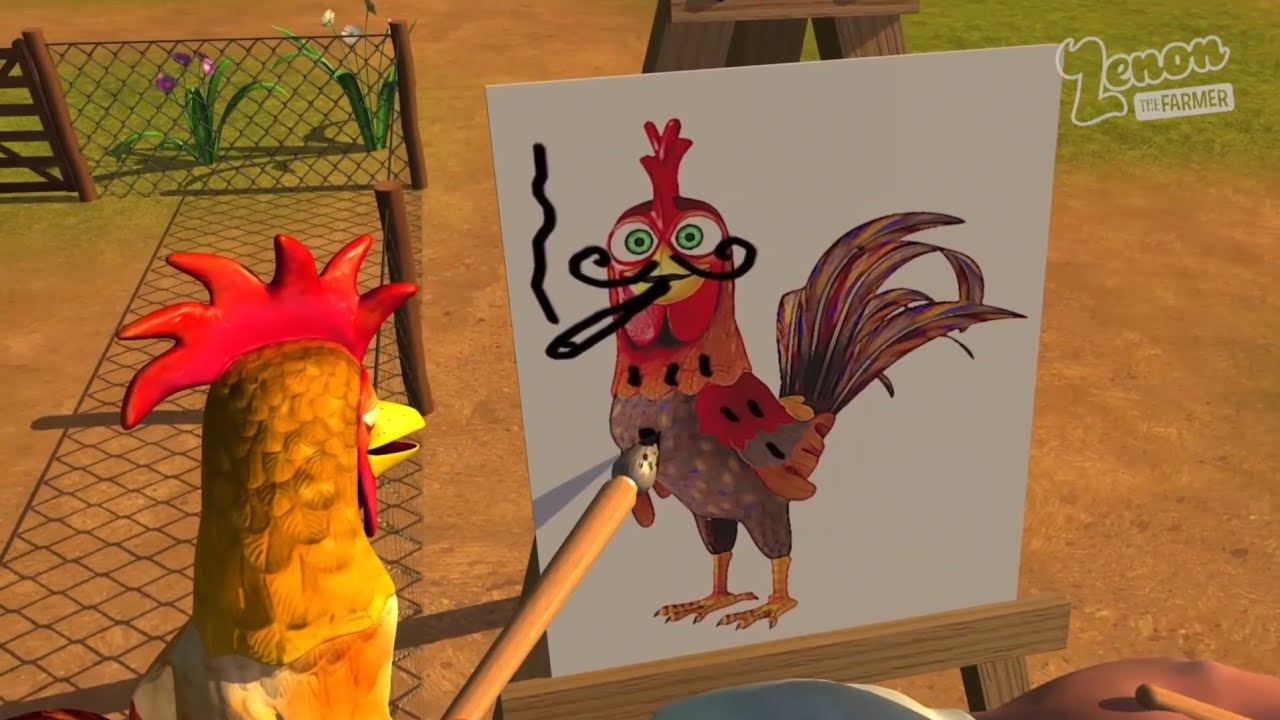 When a Rooster Becomes an Artist 🎨🐓 | Bartolito GamaVision Edit